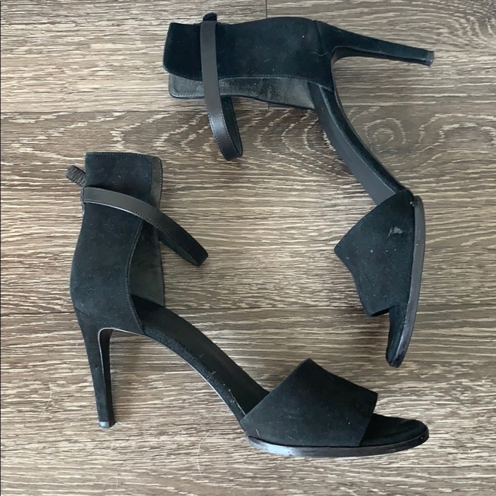 Vince Suede Ankle Strap Heels
